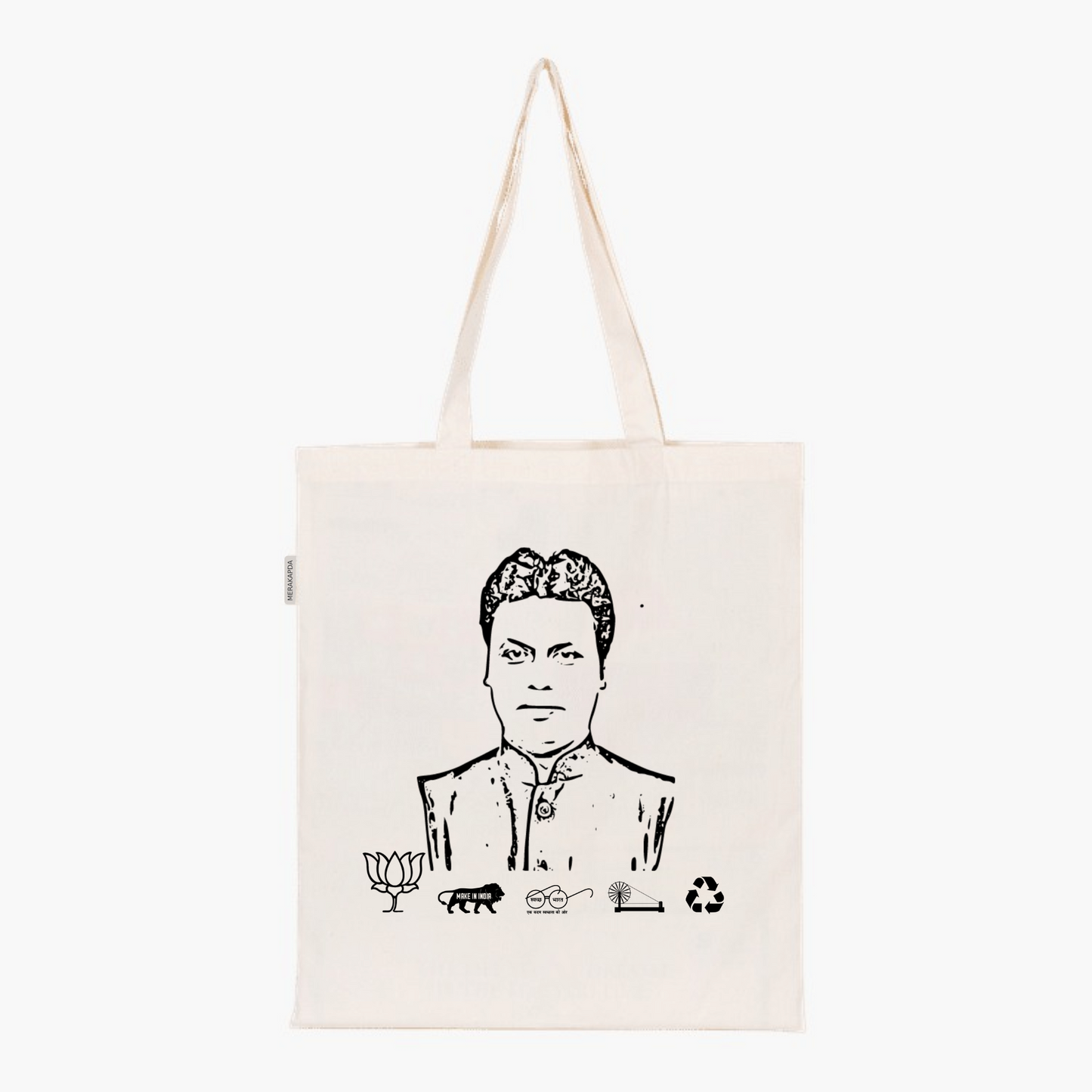 Printed Natural Tote Bag (Shri Biplab Kumar Deb)