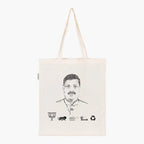 Printed Natural Tote Bag (Shri Dharmendra Kashyap) - MeraKapda
