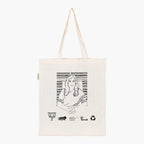 Printed Natural Tote Bag (Bansuri Swaraj) - MeraKapda