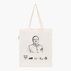 Printed Natural Tote Bag (Shri Faggan Singh Kulaste) - MeraKapda