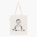Printed Natural Tote Bag (Shri Gajendra Patel) - MeraKapda