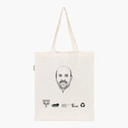 Printed Natural Tote Bag (Shri Harish Dwivedi) - MeraKapda