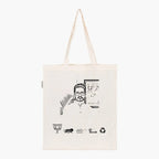Printed Natural Tote Bag (Shri Hiranmay Chattopadhyay) - MeraKapda