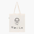 Printed Natural Tote Bag (Shri Jasvantsinh Bhabhor) - MeraKapda