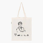 Printed Natural Tote Bag (Shri Jyotiraditya Scindia) - MeraKapda