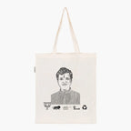 Printed Natural Tote Bag (Shri Kailash Choudhary) - MeraKapda