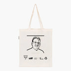 Printed Natural Tote Bag (Shri Kanwar Singh Tanwar) - MeraKapda