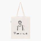 Printed Natural Tote Bag (Shri Saket Mishra) - MeraKapda