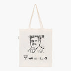 Printed Natural Tote Bag (Shri Kenda Vishweshwar Reddy) - MeraKapda
