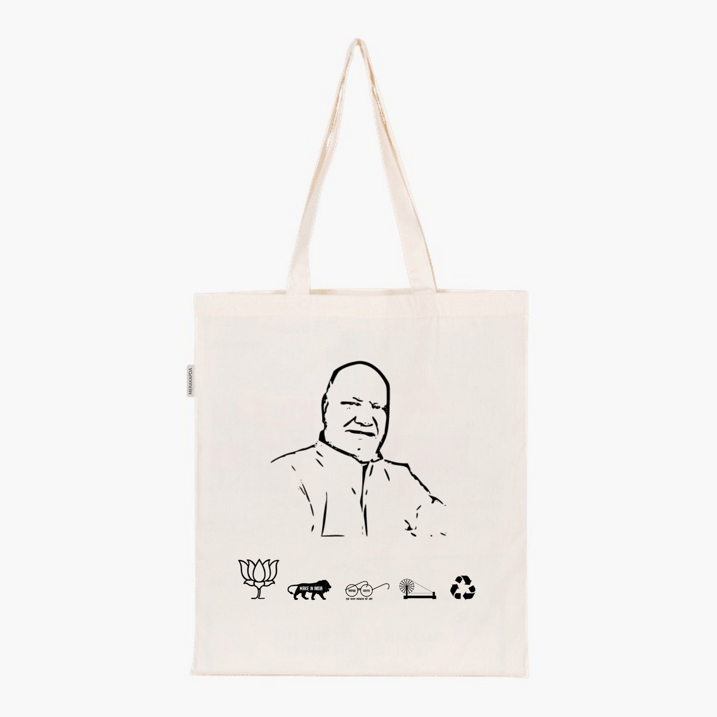 Printed Natural Tote Bag (Shri Lallu Singh)