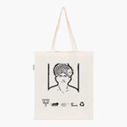 Printed Natural Tote Bag (Shri Lumbaram Choudhary) - MeraKapda