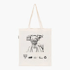Printed Natural Tote Bag (Shri Sakshi Maharaj) - MeraKapda