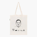 Printed Natural Tote Bag (Shri Prabhubhai Nagarbhai Vasava) - MeraKapda