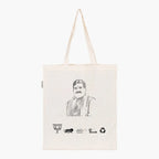 Printed Natural Tote Bag (Shri Sangam Lal Gupta) - MeraKapda