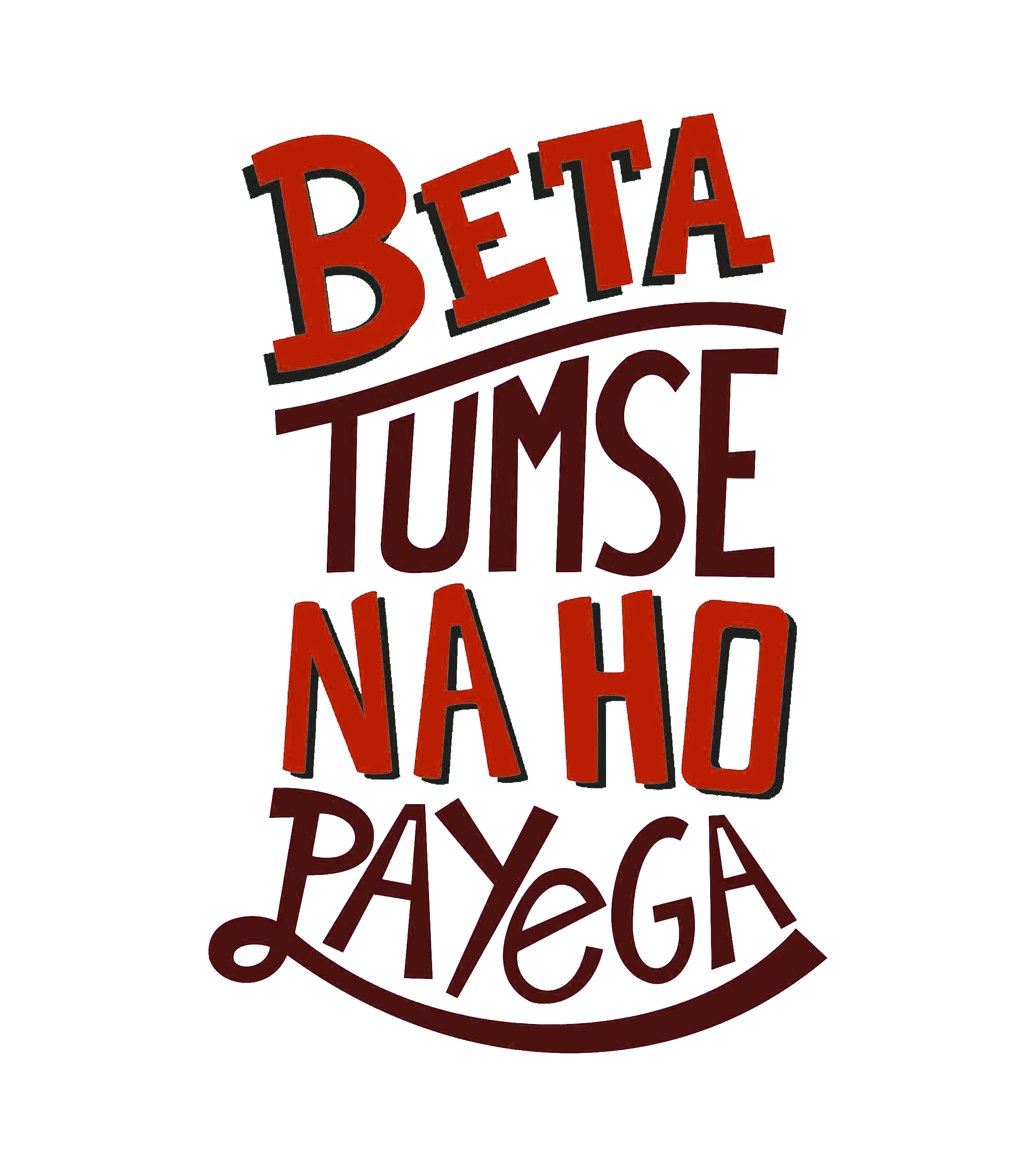 Round Neck T-Shirt - beta-tumse-T - MeraKapda