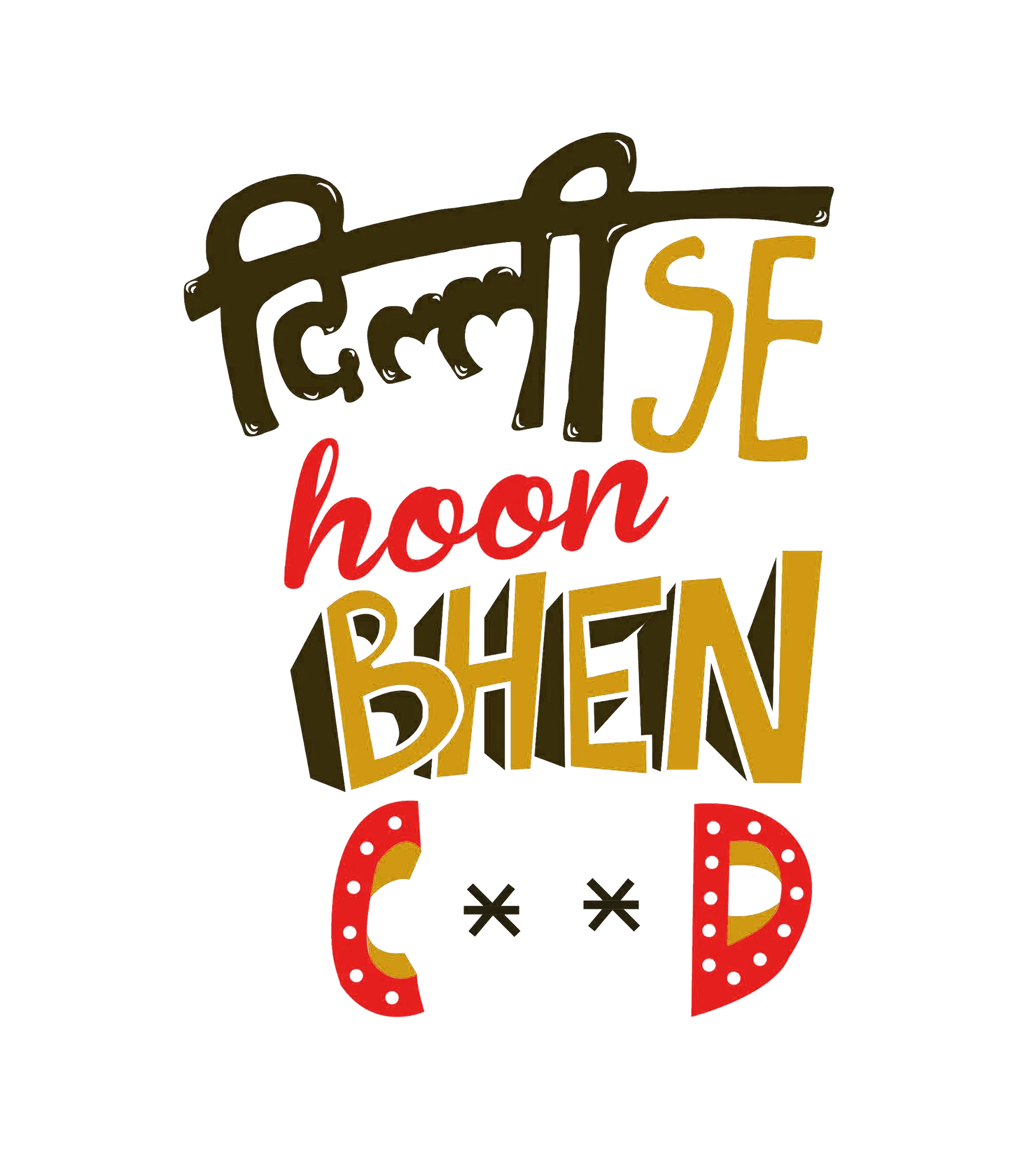 Round Neck T-Shirt - delhi-se-hu-T - MeraKapda