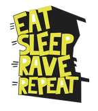Round Neck T-Shirt - eat-sleep-rave-T - MeraKapda