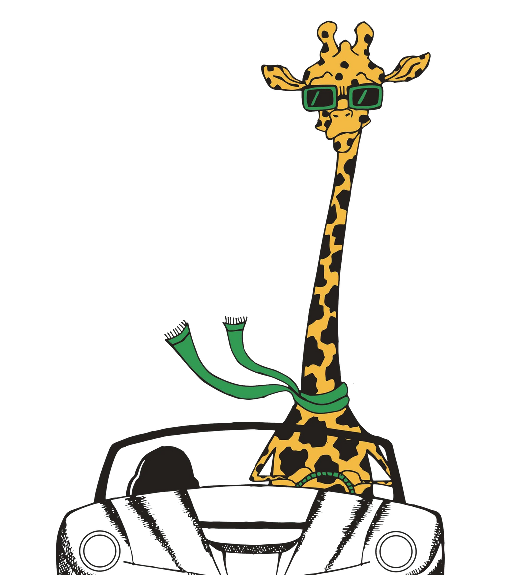 Round Neck T-Shirt - giraffe-T - MeraKapda