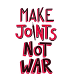 Round Neck T-Shirt - make-joint-not-war-T - MeraKapda