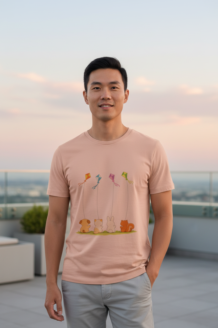 Male model on terrace