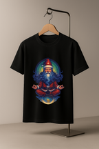 Spiritual Santa meditation artwork Christmas tee