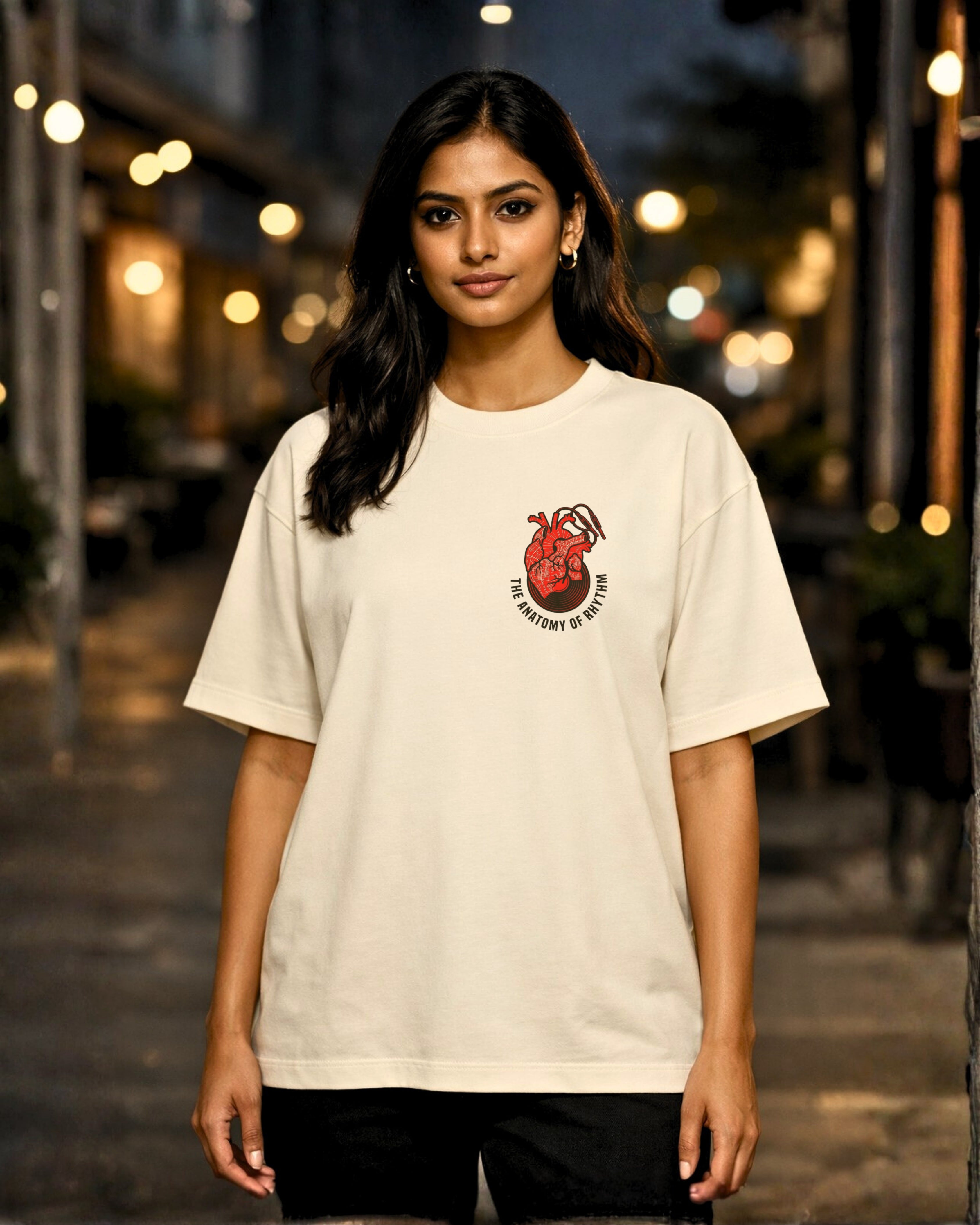 The Anatomy of Rhythm – Urban Blueprint Oversized T-Shirt | Rhythm City