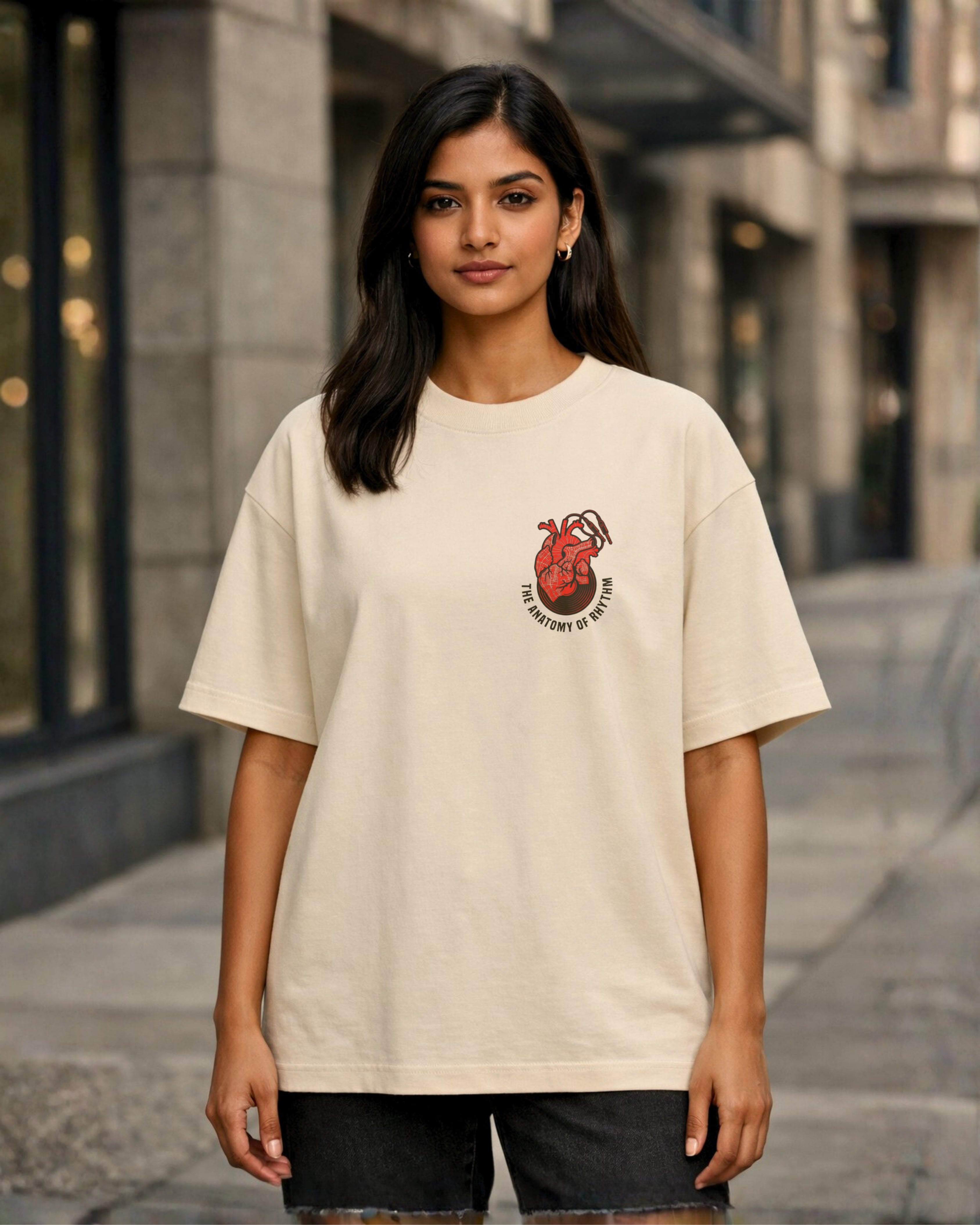 The Anatomy of Rhythm – Rhythm City Oversized T-Shirt | Urban Beat Collection