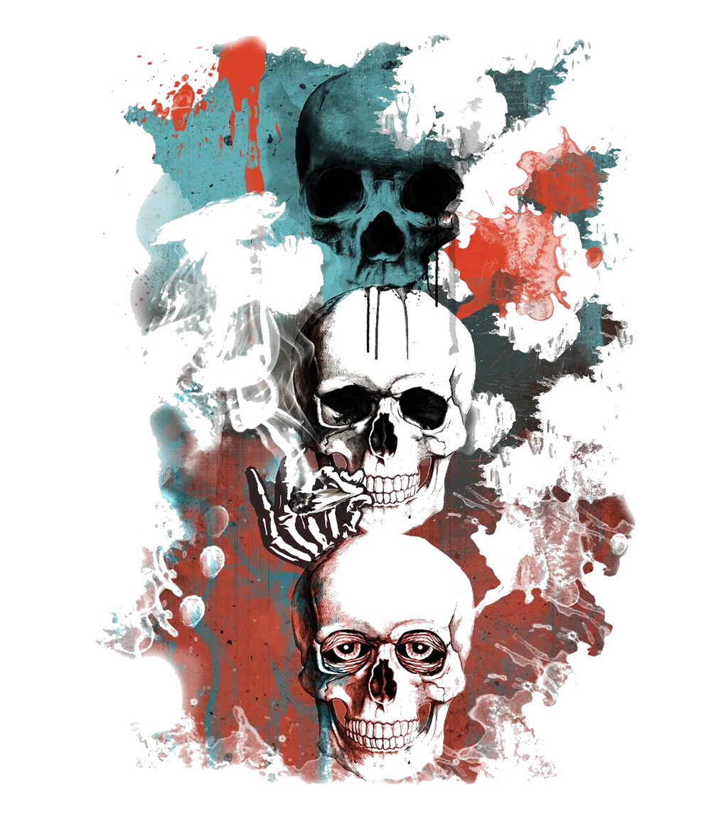 Round Neck T-Shirt - skul-T - MeraKapda