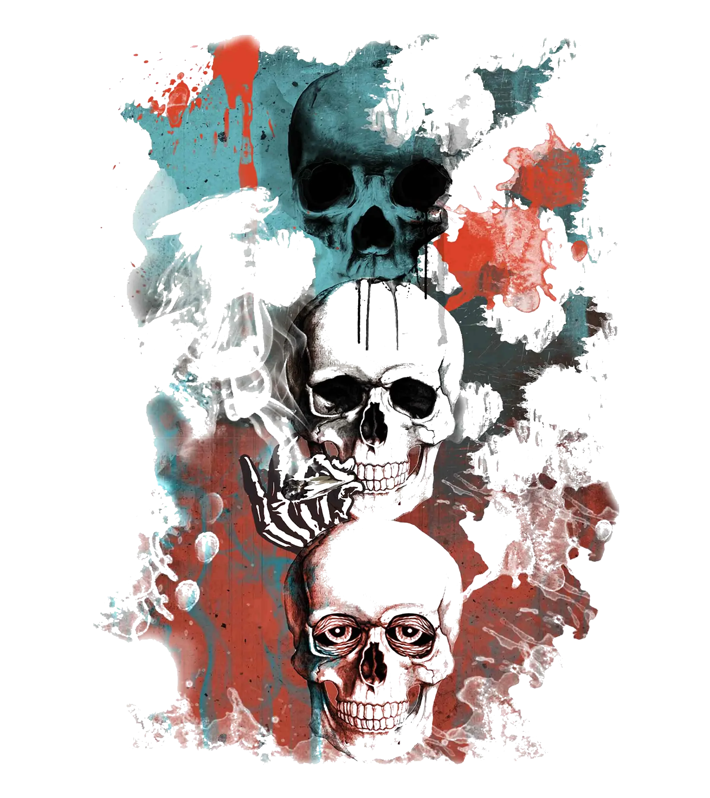 Round Neck T-Shirt - skul-T - MeraKapda